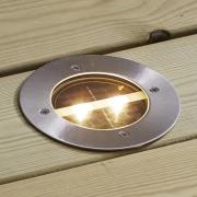 Runde LED-Solar-Einbauleuchte Decklight