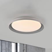 JUST LIGHT. LED-Deckenleuchte Sati, Kunststoff, grau