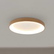 LED-Deckenlampe Niseko II CCT Fernbedienung Ø50cm holzfarben