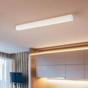 Deckenlampe Straight, weiß, 92 cm, Metall, Kunststoff
