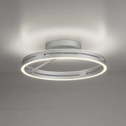 PURE LED-Deckenleuchte Loop, aluminium, Metall, Ø 60 cm CCT