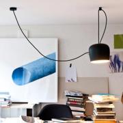 FLOS Aim LED-Design-Pendelleuchte, schwarz