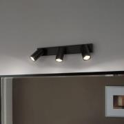 LEDVANCE LED-Strahler Octagon, dimmbar, dreiflammig, schwarz