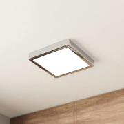 LED-Deckenlampe Fueva 5 IP44 3000K chrom 21x21cm