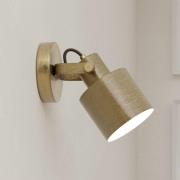 Wandspot Southery, 1-flammig, creme-gold gebürstet
