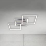 LED-Deckenleuchte Frame step-dim chrom-alu 76x37cm