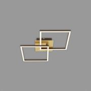 LED-Deckenlampe Frame, gold, dimmbar, 2-flammig