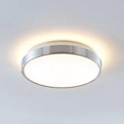 Lindby LED-Deckenlampe Emelie, Ø 27 cm, alufarben, Metall