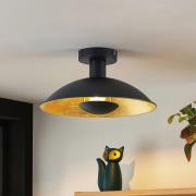 Lindby Narisara Deckenlampe, schwarz-gold, 30 cm