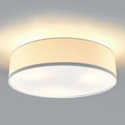 Lindby Deckenleuchte Sebatin, Ø 50 cm, beige, Stoff, E27