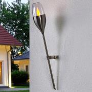 Solarwandleuchte Jari mit flackernder LED