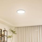 Lindby LED-Deckenleuchte Pravin, Ø 30 cm, CCT, weiß