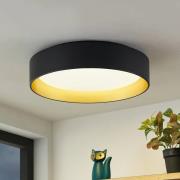 Lindby Gracjan LED-Deckenleuchte CCT schwarz gold