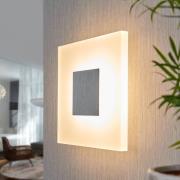 Quadratische LED-Wandleuchte Berlind