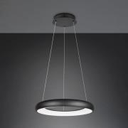 LED-Hängeleuchte Cardona, Ø 62 cm, schwarz, CCT, Metall