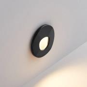 Molto Luce LED-Einbaulampe Wall 68 R SIna RD, schwarz, CCT