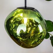 Hängeleuchte Canopus, grün, Ø 28 cm, Glas, E27