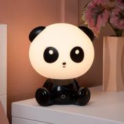 Kindertischleuchte Dodo Panda, schwarz/weiß, dimmbar, ABS