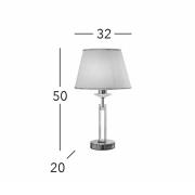 KOLARZ Tischlampe Imperial, Höhe 50 cm, messingfarben