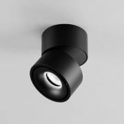 Egger LED-Deckenspot Clippo schwarz/schwarz Ø 10 cm DALI DTW