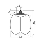 OSRAM LED Vintage Big Oval E27 12W 818 Filament amber dim