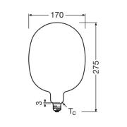 OSRAM LED Vintage 1906 Ballon E27 7,3W 2700K matt dimmbar