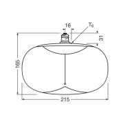 OSRAM LED Vintage Big Elipse E27 4W 818 Filament braun dim