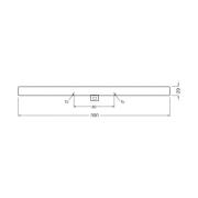 OSRAM LED-Linienlampe S14d 3W Röhre 2.700K 30cm matt dim