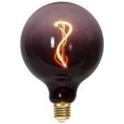 LED-Globe G125 E27 4W 2.000K schwarz/pink dimmbar