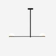 LEDS-C4 Pendellampe Coco Double, schwarz, Länge 110 cm