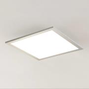 Prios LED-Panel Gelora, 40 cm, 4.000 K, silberfarben, Alu