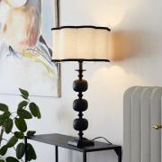PR Home Tischleuchte Flory, schwarz/naturfarben, Höhe 70 cm