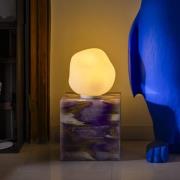 Foscarini Tischleuchte Hoba Media, Ø 24 cm, ein/aus, Glas