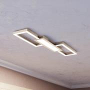 LED-Deckenlampe Monirote, nickel matt, Länge 78 cm, Alu, CCT