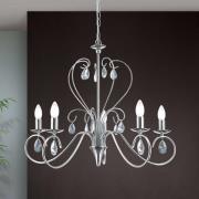 Kronleuchter Alessia 5-flammig Kristallglas chrom