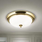 Deckenleuchte Empire, Ø 35,5 cm, gold, Glas opal matt