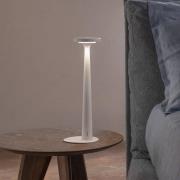 Karman LED-Akku-Tischleuchte Papiria, weiß matt, CCT