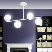 Deckenlampe Kabo,1 Arm, weiß, vierflammig