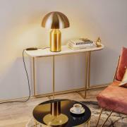Oluce Tischleuchte Atollo, goldfarben, Dimmer, Ø 38 cm