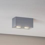 Deckenleuchte Ara Maxi aus Aluminium 2fl. grau
