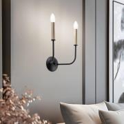 Wandleuchte Hedwig, zweiflammig im Leuchterdesign