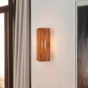 Wandleuchte Karuni, natur, Holz, Metall, E14