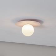 Deckenlampe Pixie, rosa, Glas, Ø 25 cm, Kugel, G9