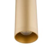 LED-Pendelleuchte Rulo, gold, Ø 3,2 cm, Stahl, 3000 K