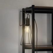 Lindby Tischleuchte Tharion, schwarz, Metall, Ø 15,4 cm