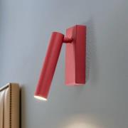LED-Wandleuchte Rulo, rot, Stahl, 3000 K
