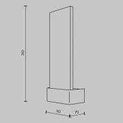 Maytoni LED-Wandleuchte Ornate, messing/klar, Höhe 31 cm