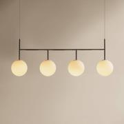 Audo, TR Bulb Frame, Hängeleuchte, 4-flammig, stahlgrau/weiß