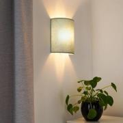 Wandleuchte Celine, salbeigrün, Stoff, E27