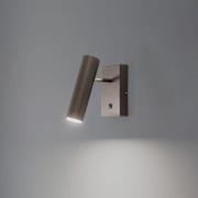 Wandleuchte Axion, 1-flammig, titanfarben, Stahl